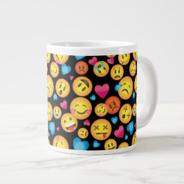 Roligt Emoji Print Mugg ,Underbar gåva under 20.00 Jumbo Mugg
