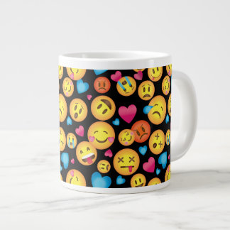 Roligt Emoji Print Mugg ,Underbar gåva under 20.00 Jumbo Mugg