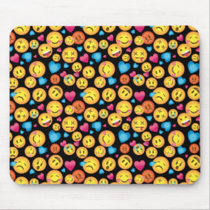 Roligt Emoji tryck Mousepad, Emoticonduggtryck Musmatta