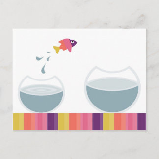 Roligt - enkelt meddelande vykort