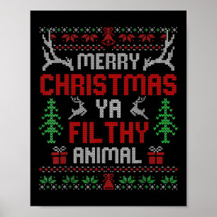 Roligt Ensam vid Home Movies God jul You Filty Poster