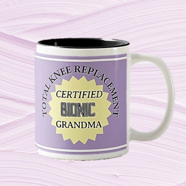 Roligt! Ersättning av bioniska knäled Mugg (Skapare uppladdad)