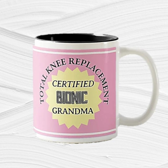 Roligt! Ersättning av bioniska knäled Mugg (Skapare uppladdad)