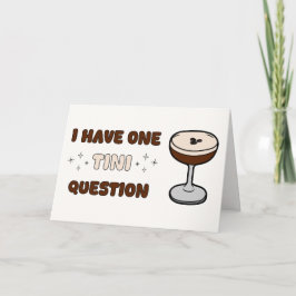 Roligt Espresso Martini Cute Unique Lung Bridesmai Kort