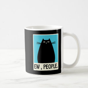 Roligt Ew People cat japansk Cat Kawaii Anime Kaffemugg