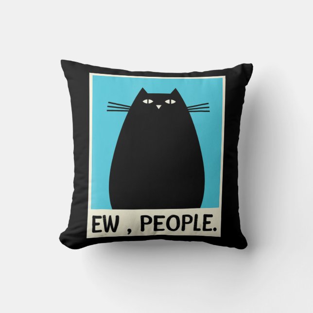 Roligt Ew People cat japansk Cat Kawaii Anime Kudde (Framsida)