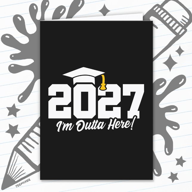 Roligt examenscitat Avgångsklass 2027 Kort (Skapare uppladdad)