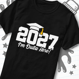 Roligt examenscitat Avgångsklass 2027 T Shirt