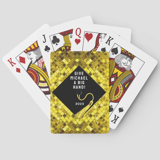Roligt examenspresent casinokort (Baksidan)