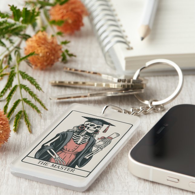 Roligt examenspresent skelett examenstudent  (Högra Framsidan)