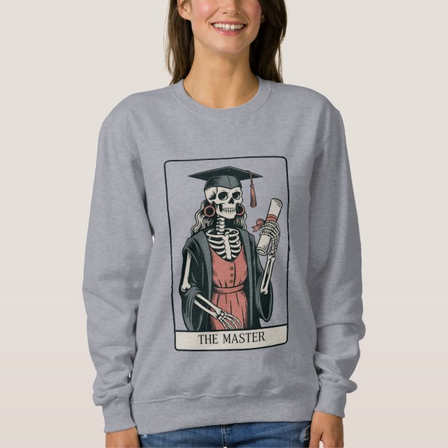 Roligt examenspresent skelett examenstudent  t shirt (Framsida)