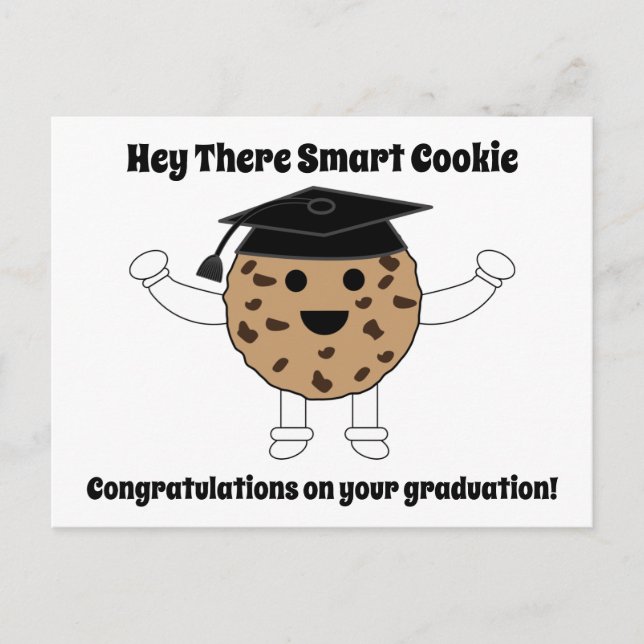 Roligt examenspresent Smart Cookie Personlig Vykort (Framsida)