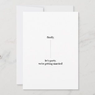Roligt Excentrisk Design Spara Datum Bröllopsuppda Inbjudningar