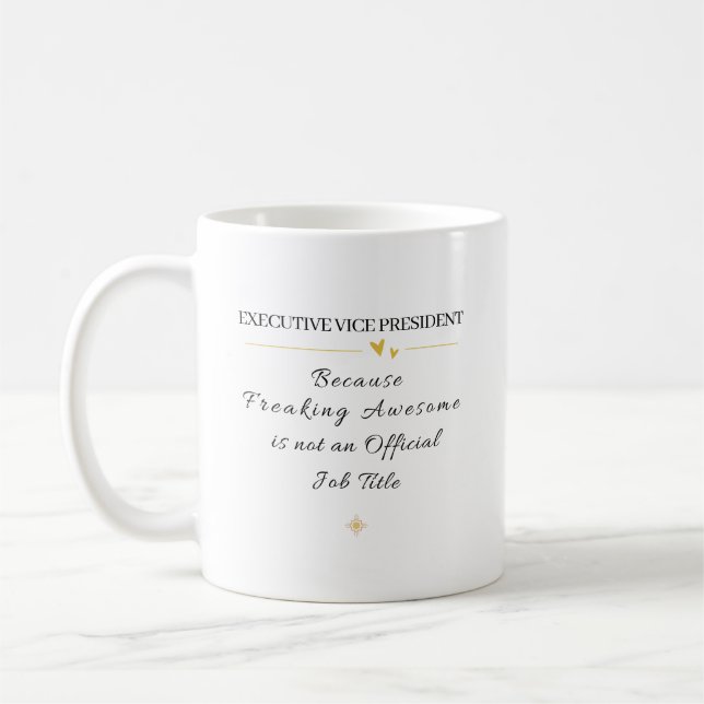 Roligt exekutivt vicepresidentgåva kaffemugg (Vänster)