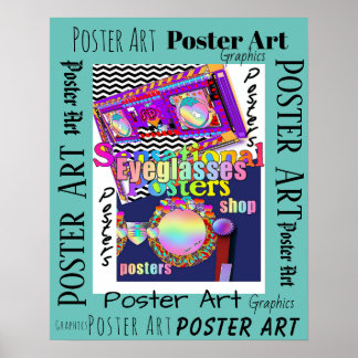 Roligt Eyeglasses Poster Art