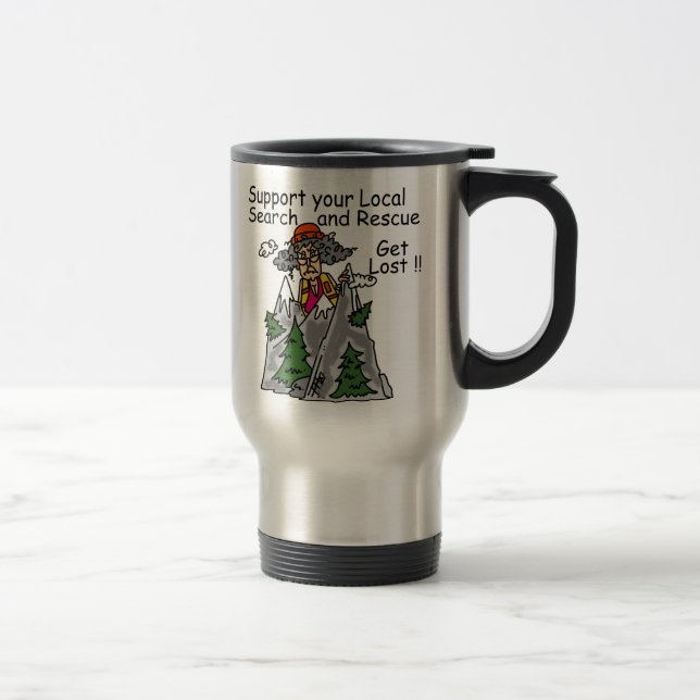 Roligt få borttappad resemugg (Höger)