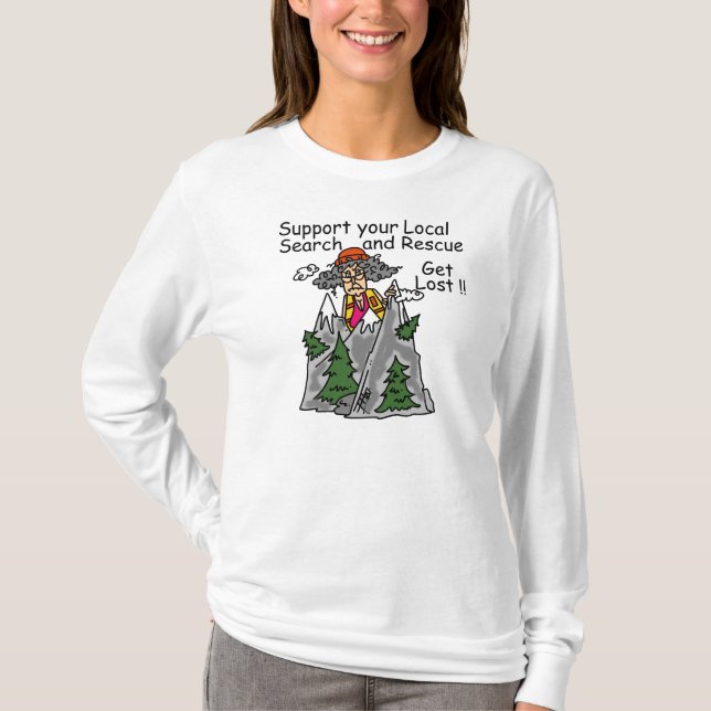 Roligt få borttappad t shirt (Framsida)
