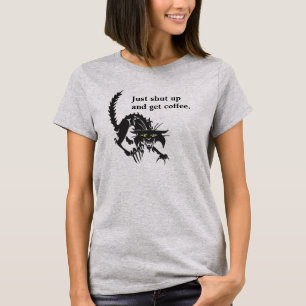 Roligt få kaffekatten t-shirt