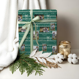 Roligt Fa La Bow Vintage Lakan Music Photo Collage Presentpapper