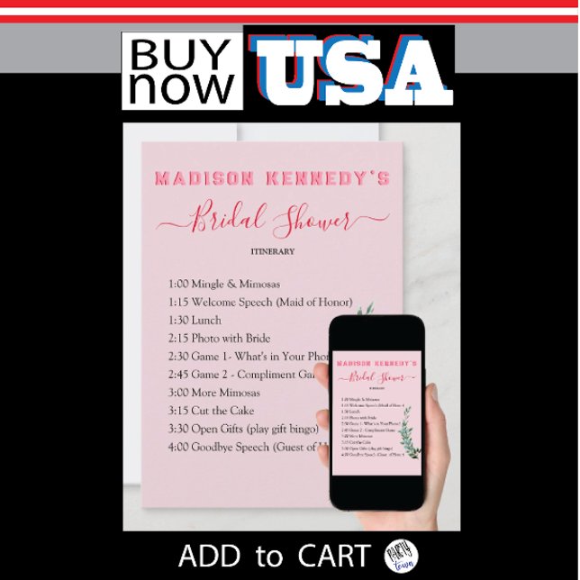 Roligt Fab Eucalyptus Möhippa Intinerär plan Inbjudningar (unusual unique distinctive cards for bridal shower)