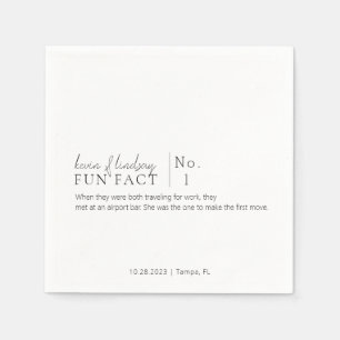 Roligt Fact Cocktail Napkins Pappersservett