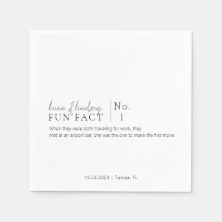 Roligt Fact Cocktail Napkins Pappersservett