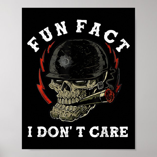 Roligt Fact I aktar inte Skull-funktion citat Poster (Framsidan)