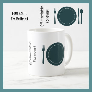 Roligt Fact I är pensionerad Waitstaff Funny Pensi Kaffemugg