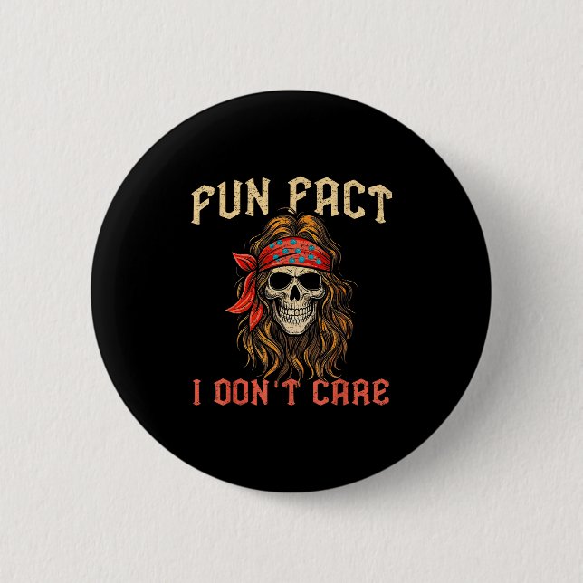 Roligt Fact I don Funny Skeleton Quote Sarcasti Knapp (Framsida)