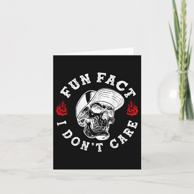 Roligt Fact I undhand inte Skeleton Sarcastic (på Kort (Framsida)