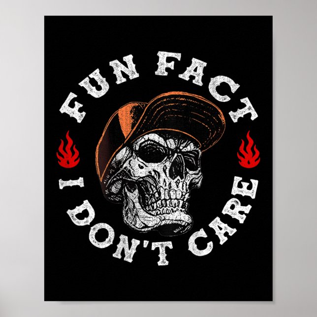 Roligt Fact I undhand inte Skeleton Sarcastic (på Poster (Framsidan)