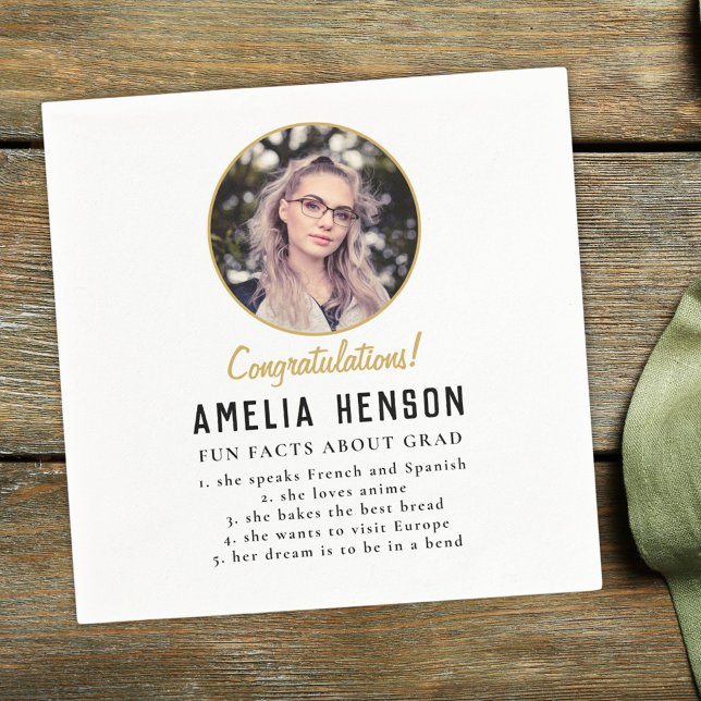 Roligt Fact Simple Student Photo Studentfest Na Pappersservett (Skapare uppladdad)