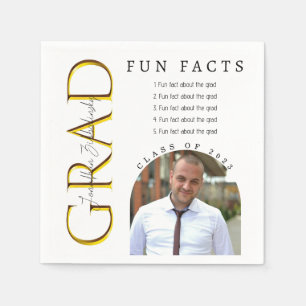 Roligt Facts Arched Photo Studenten Pappersservett
