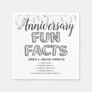 Roligt - facts Balloon Text Napkins Pappersservett