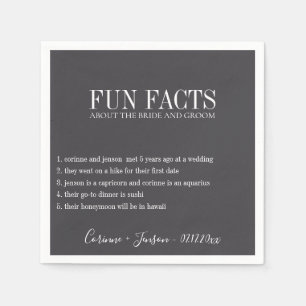 Roligt Facts Black Onyx-Personlig Pappersservett