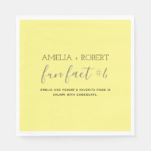 Roligt Facts Bröllop Napkins