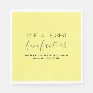 Roligt Facts Bröllop Napkins Pappersservett