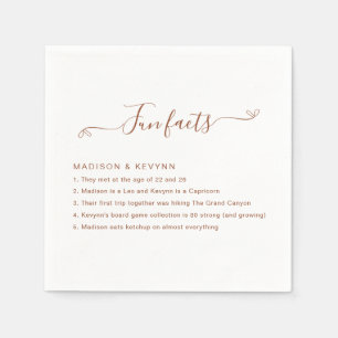 Roligt Facts Bröllop Napkins Pappersservett