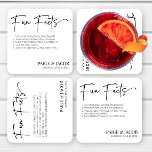 Roligt Facts Classic Minimal Minimalist Bröllop Underlägg Papper Kvadrat<br><div class="desc">Det här är Roligt Facts Classic Modern Minimal Minimal Simple Bröllop Papper Napkins!</div>
