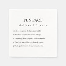 Roligt Facts Funny Elegant Enkel Bröllop