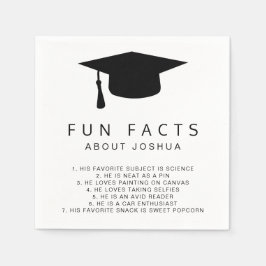 Roligt Facts Mortar Board Simple Studenten Pappersservett