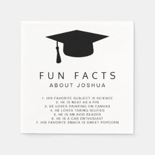 Roligt Facts Mortar Board Simple Studenten Pappersservett