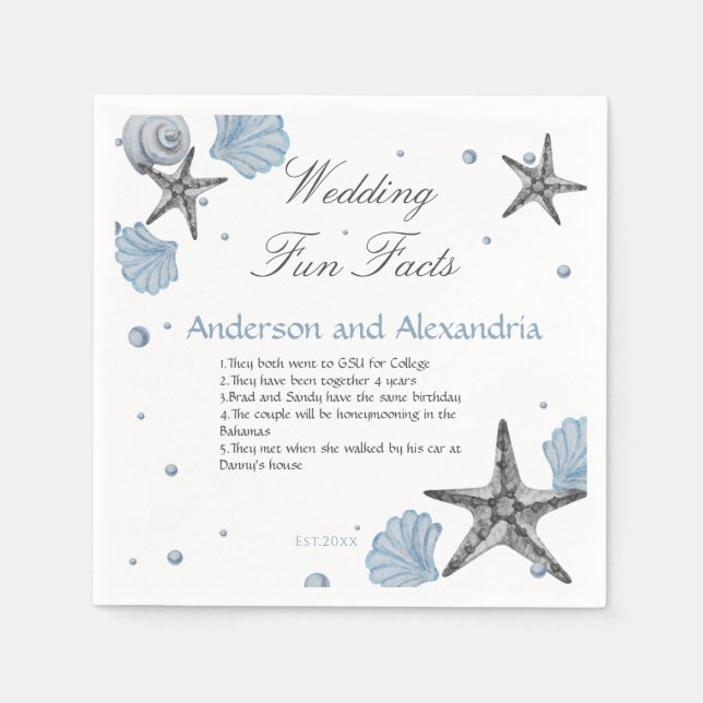 Roligt Facts Napkins Pappersservett (Framsidan)