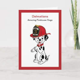Roligt Facts om Dalmatier Firehouse Hundar Kort
