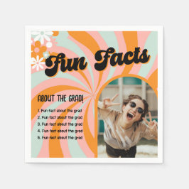 Roligt Facts Retro Boho Photo Studenten Pappersservett