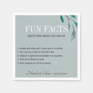 Roligt Facts Romantic Garden Personlig Pappersservett