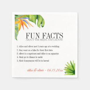Roligt Facts Tropical Foliage Personlig Pappersservett