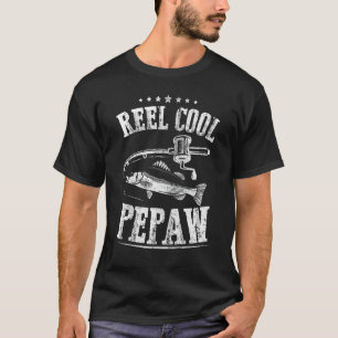 Roligt fadersdag fiske för män riktigt coola pepaw t shirt