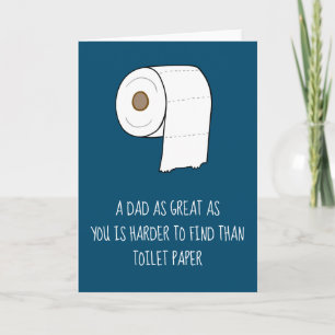 Roligt Fadersdag Pappa Älskar Toalettpapper Presen Kort