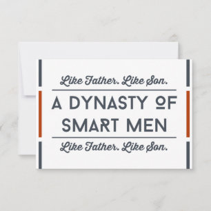 Roligt fadersdags kort, typografi Smart Pappa Kort